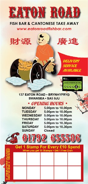 Eaton road fish bar swansea menu